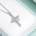 Diamond - Encrusted Cross Pendant Necklace - Image 4